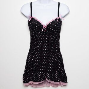 Lingerie from La Vie En Rose in XS (Black with polka dots pink)